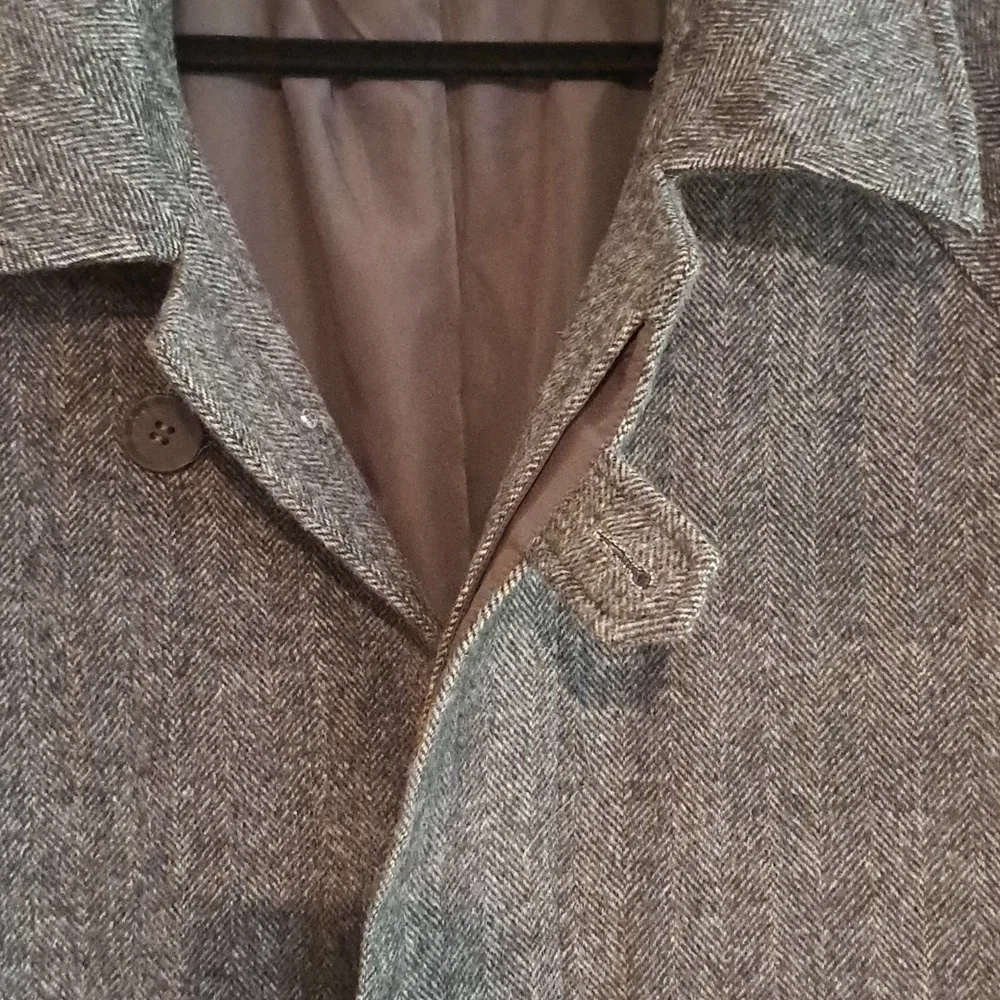 NWT Single Breasted Wool-Cashmere Overcoat (Grey) - Gentle Herd - Picture 11 of 16